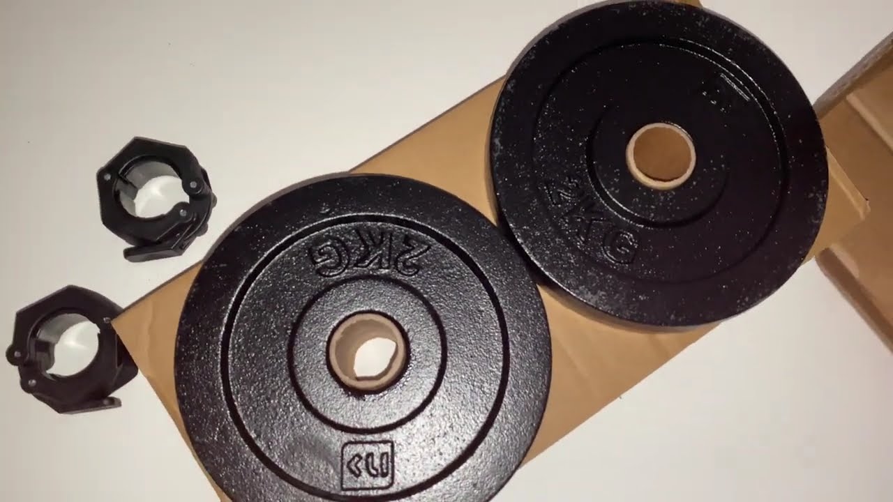 Распаковка разборных  гантелей из Kaufland 10 Kg Newcential HG13605 