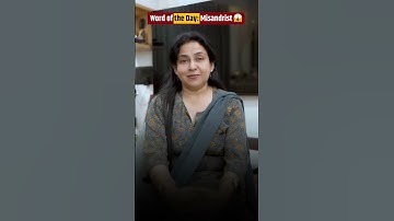 Word of the Day: Misandrist 😱| @NeetuSinghSpoken  #neetumam #learnenglish