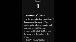 Genesis 1: The Account of Creation | Audio Bible | New Living Translation (NLT) | Bible Daily