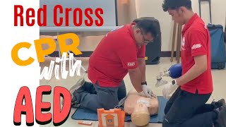 How To Perform CPR with an AED | Red Cross First Aid Training | Cardiopulmonary Resuscitation CPR