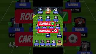 CARTOLA FC 2026‼️🎩⚽️ | Rodada 13 ✅ #cartola #cartoladicas #cartolafc #brasileirao #futebol #shorts