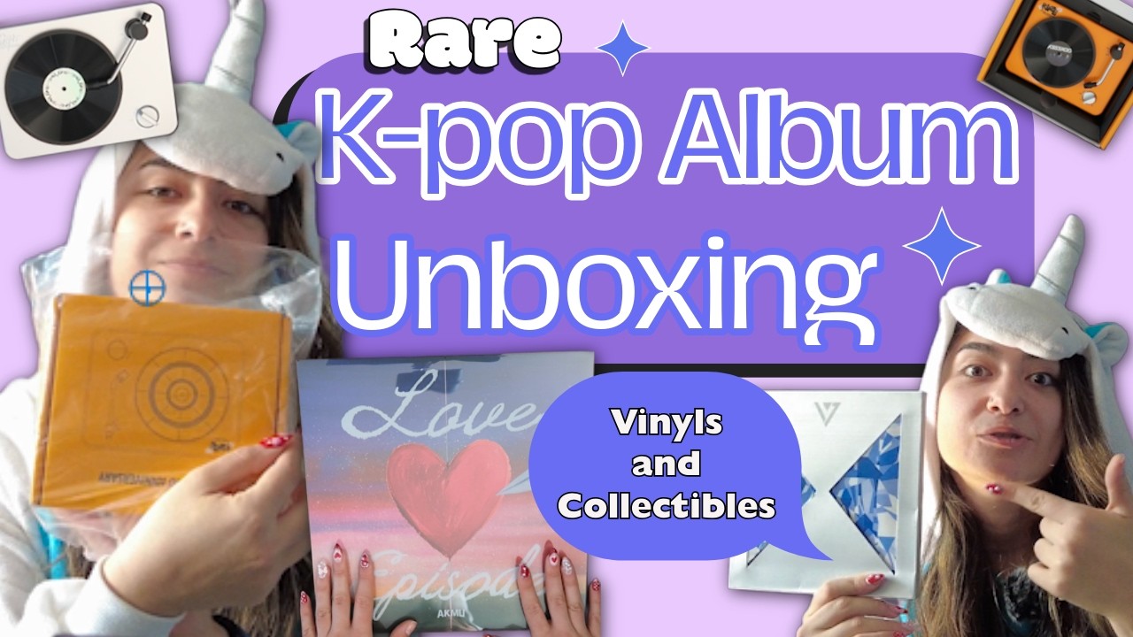 K-pop Unboxing (take my money, vinyls, record speakers, and casettes)