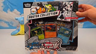 Opening Pokemon Black Bolt White Flare Poster Collection | Pokemon Cards and Chill