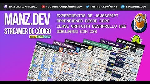 Manz.dev, canal de código HTML/CSS y programación Javascript (Trailer Noviembre 2021)