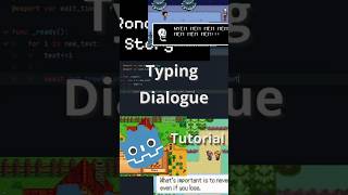 Typing Dialogues in Godot | Tutorial #shorts #videogames #coding #indiedevs