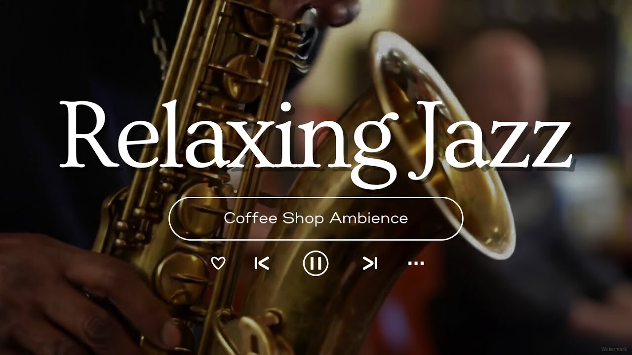 Jazz Relaxing Music Cozy Fall Coffee Shop 🍂Smooth Jazz Instrumental Music with Crackling Fireplace