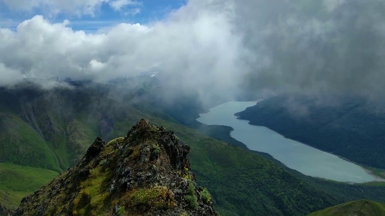 West Twin Peak, Chugach Mountains, Alaska - Ascent and Summit Panorama