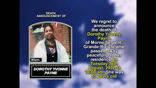 Celebrity Dorothy Yvonne Payne short Profile