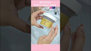 viral Skinfood Black sugar mask wash off review 🌸 #asmr🫧#skincare💓#like👍#asethetic🎀#subscribe💗