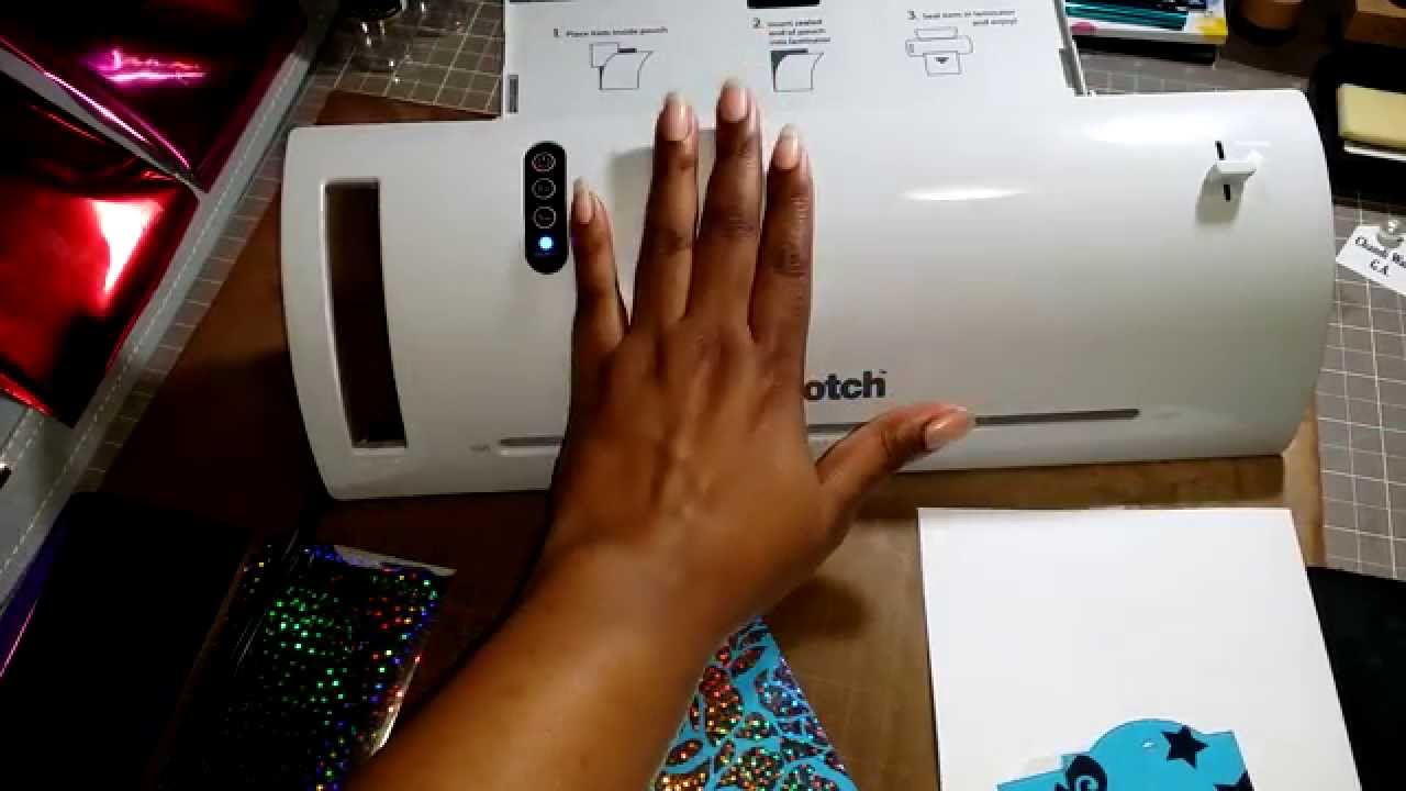 Using My Laser Printer and Scotch Laminator YouTube