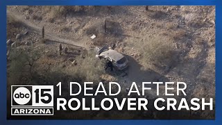 1 killed, 3 hurt after rollover crash at South Mountain