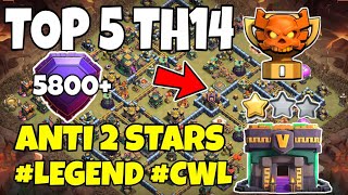 New Top 5 Th14 War Base Best Th14 War Base With Links Latest Th14 Anti 2 Stars War Base 2021