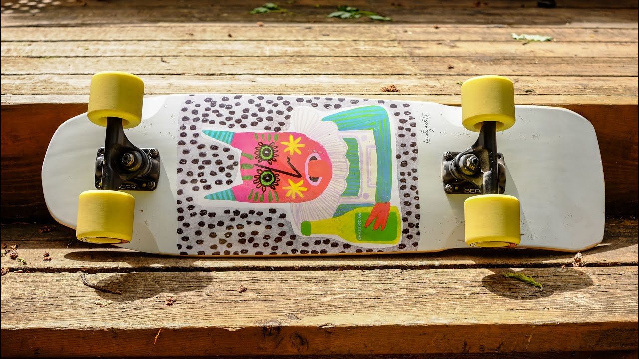 New skateboard for 2022: Landyachtz Dinghy Shape 9 Chartreuse