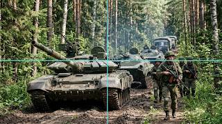 IT HAPPENED THIS MORNING!! A RUSSIAN ARMORED UNIT RESTING IN THE MIDDLE OF THE FOREST WAS AMBUSHED