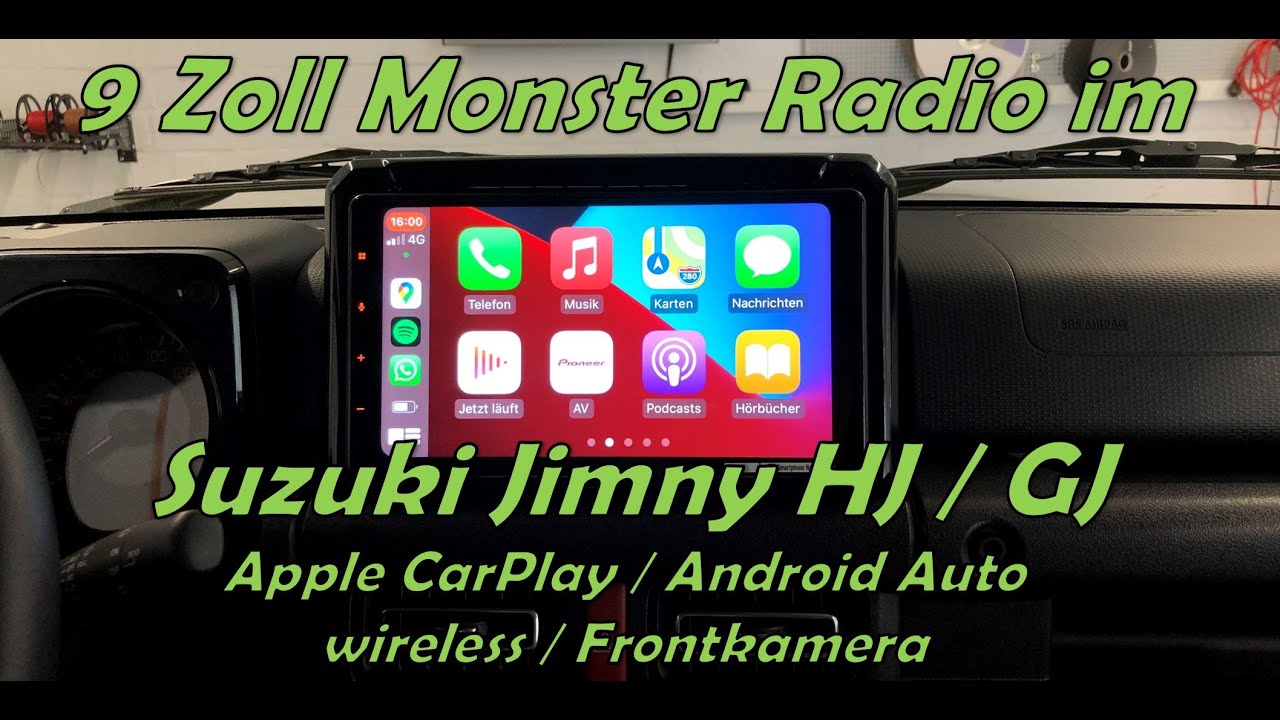 Suzuki Jimny GJ / HJ  9 Zoll Radio mit Apple CarPlay, Android Auto  wireless!! 