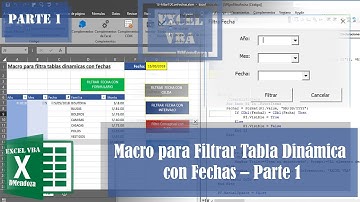 Macro para Filtrar Tabla Dinámica con Fechas – Parte 1