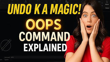 AutoCAD OOPS Command Explained | Magic Trick in AutoCAD | Civil Talk
