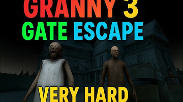 Granny 3 gate escape very hard escape #rgranny #horror game 