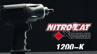 NITROCAT 1200-K 1/2-Inch Kevlar Composite Air Impact Wrench – Twin Clutch, Quiet 86 DBa, Used By NHRA Teams
