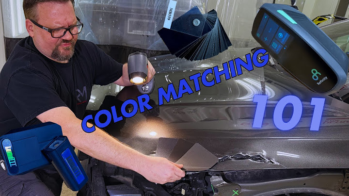 Color Matching 101 - Basics to Match Any Color On Any Car