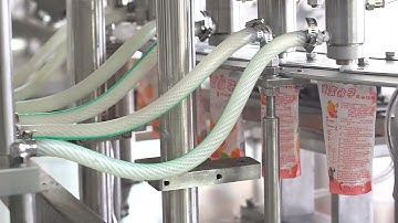 automatic spout pouch filling capping machine