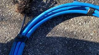 Phoenix Pipe Lining - Using custom cutters to eliminate tree roots inside 4 inch pipe