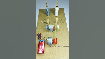 Multi Rope Winding Machine • Dc Motor | #dcmotor #tech #youtubeshorts #dcmotorproject