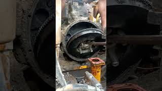 JCB machine hosing fly wheel removing