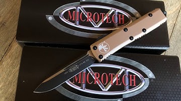 Microtech UTX85 Tan  Black S/E  231-1TA (GearBarrel.com)