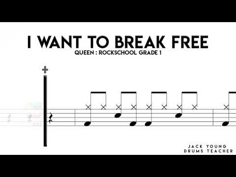 How To Play I Want To Break Free On Drums