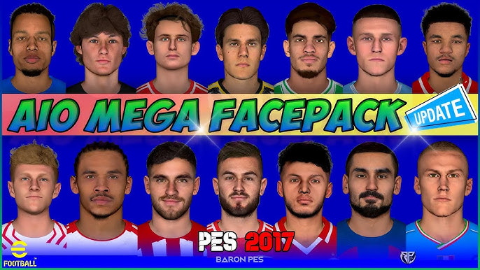 PES 2017 New Mega Facepack +700 Faces ~