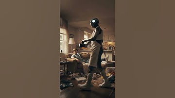 This guy got a robot maid… and she dumped hot soup on him!