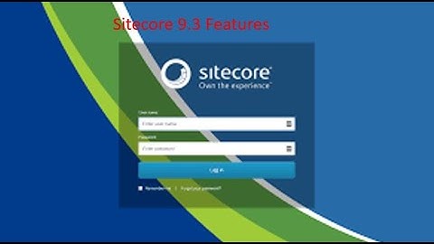Sitecore 9.3 Features