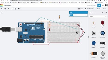 Arduino - using a button and an if/else statement to turn on a light.