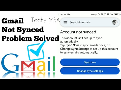Gmail Account Not Synced Problem Solved|Apne Gmail Mai Account Not Synced Problem Ko Kaise Sahi Kare