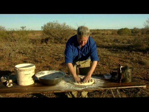 Damper cooked in the Ashes of the Campfire