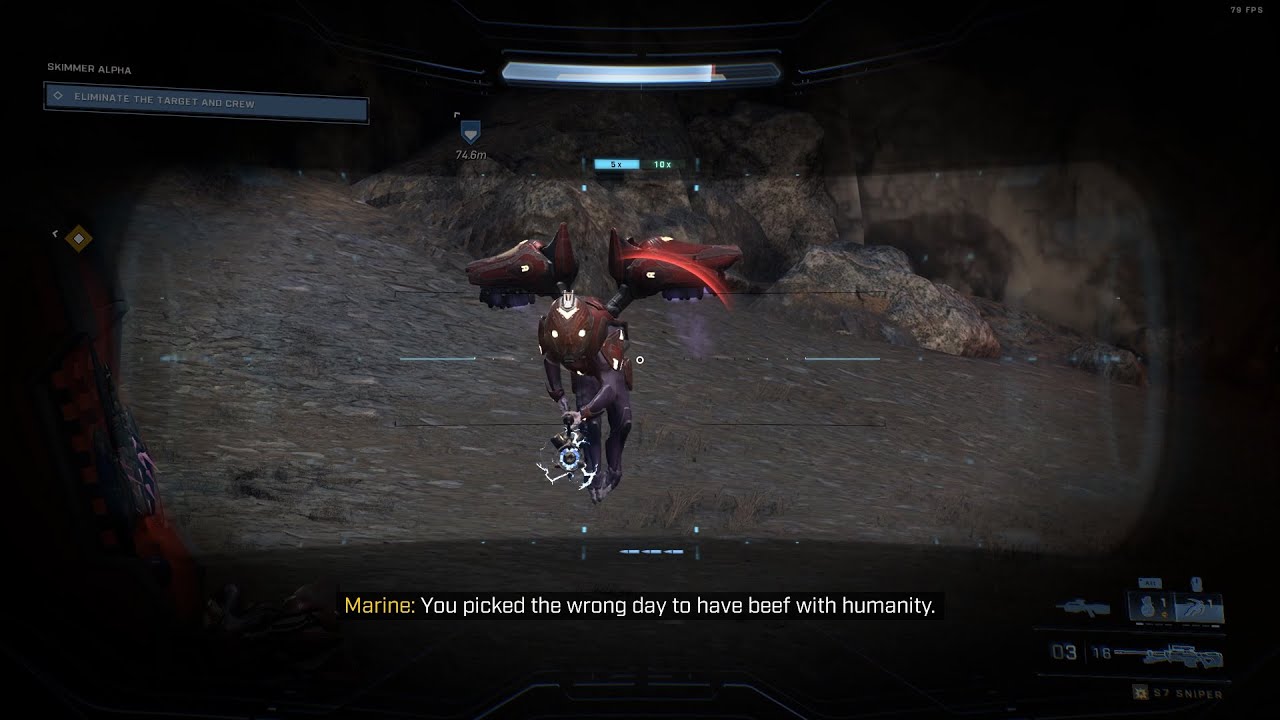 Halo Infinite Defeating "Alpha Skimmer" (Skimmer) on Legendary. YouTube