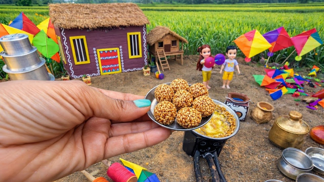 Til Ke Laddu 😍 | Makar Sankranti Special | Tiny Taste Village
