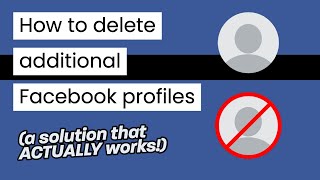 How to Delete an Additional Facebook Profile (2023) screenshot 3