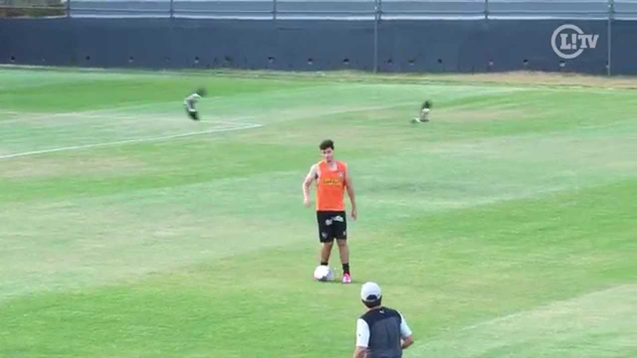 Pássaros atacam jogadores do Bota e fazem a alegria no treino