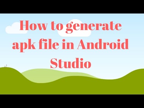 How to generate apk file in android studio