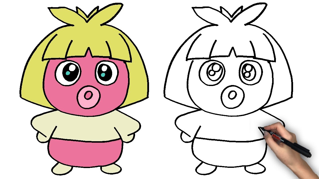 口づけポケモンムチュールのかきかた