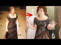 Trying on Rose's Dinner Dress From TITANIC