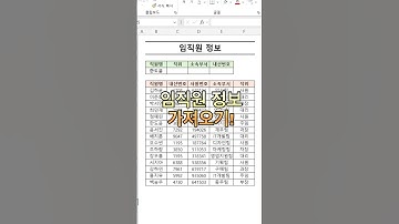 엑셀 VLOOKUP 함수로 열 번호 한 번에 가져오기!