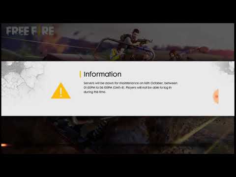 Sorry For No Video Free Fire Servers Shut Down Youtube