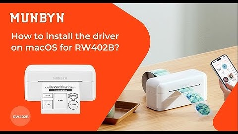How to install the driver on macOS for RW402B？