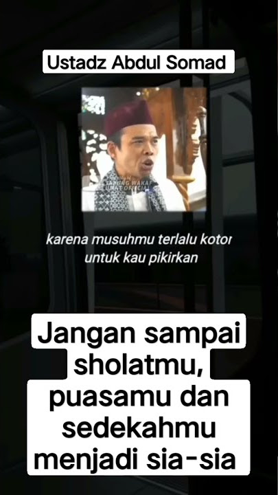 Urus Sholat mu, pembenci mu biar Allah yang Mengatur • Ust Abdul Somad