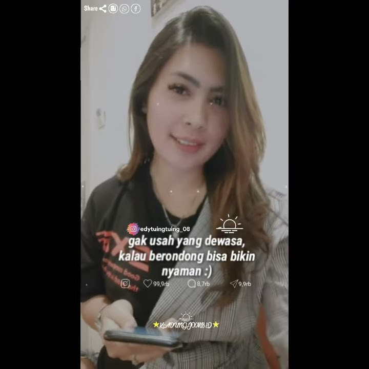 story WA cewek cantik ngopi/
