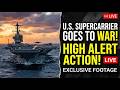 What Happens When a U.S. Supercarrier Goes to War? High Alert in Action!