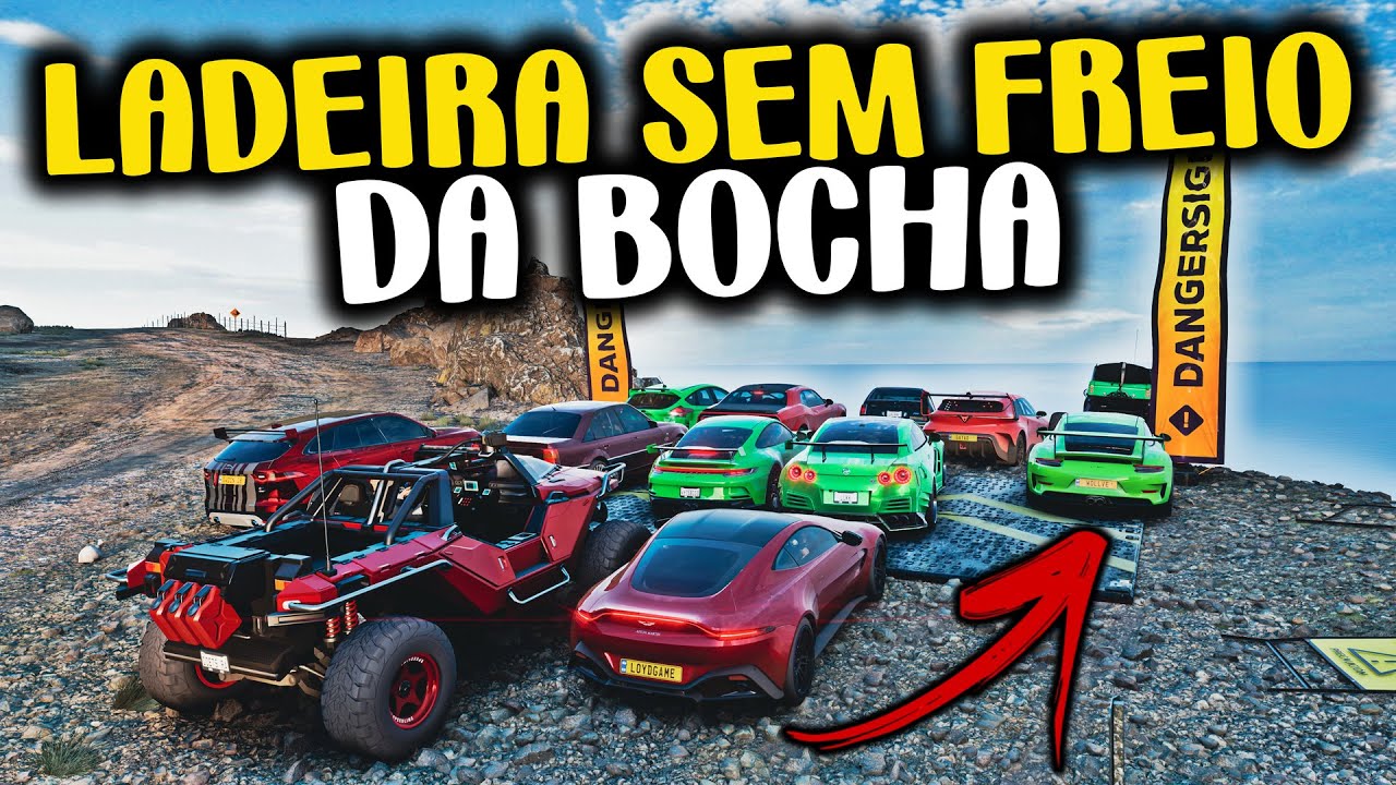 LADEIRA SEM FREIO DA BOCHA - NÃO ENCOSTOU - FORZA HORIZON 5 GAMEPLAY
